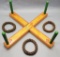 Vintage Wooden Peg Toss Tic-Tac-Toe Game - Missing Middle Piece, FAO Schwar