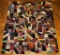 Very Old Crazy Quilt Top In Fragile Condition - Some Loss, 70