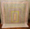 Vintage Quilt In Vintage Condition - Hand Pieced, Machine Quilted, 78