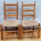 2 1800s Split Hickory Ladder Back Chairs - LOCAL PICKUP OR BUYER RESPONSIBL