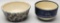 2 Vintage Pottery Bowls - Signed, Largest Is 7½