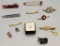 12 Men's Tie Clips & Pins