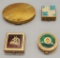 Richard Hugnut Compact;     2 Pill Boxes;     Perfume Box