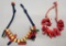 2 1940s Wood & Plastic Necklaces - Made At Camp