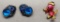 Small Jelly Belly Pin;     Pair Jelly Belly Earrings