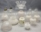 Estate Lot - 16 Pieces Include: Old Glass Globes & Shades
