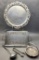 Estate Lot - Vintage Metal & Aluminum Serving Pieces Etc.