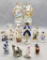 12 China Figurines - Japan Etc., Tallest Is 9¾