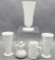 5 Pieces Vintage Milkglass - Tallest Is 10