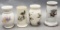 4 1800s Victorian Toothbrush Holders