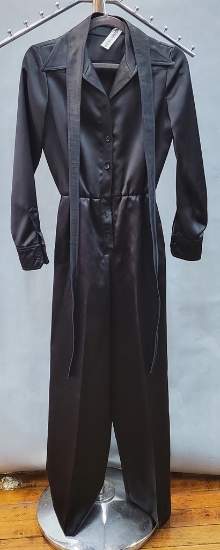 Vintage Ladies' Luxurious Satin 1-piece Evening Pant Suit - Albert Capraro