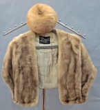 Vintage Mink Stole;     Vintage Mink Hat