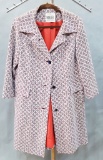Vintage 1970s Double Knit Coat - Kohler From Harzfeld's Kansas City, Size L