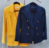 2 Vintage Ladies' Jackets - TravelSmith, Size 12 & Schnell The Suitmaker In