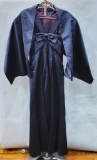 Vintage Satin Evening Gown & Wrap - En Francais By Huey Waltzer