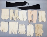 10 Pairs Ladies' Gloves;     Pair Fingerless Sleeves