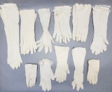11 Pairs Vintage Ladies' Gloves