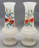 Pair Old Hand Painted 11