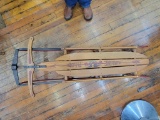 Wonderful Vintage Wood & Iron Sled - Flexible Flyer Airline Racer, Fantasti