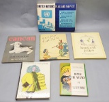 Estate Lot - Includes: Vintage Ephemera, United Nations Flag & Map Kit, Chi