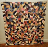 Very Old Crazy Quilt In Fragile Condition - Incredible Piece Of American Fo