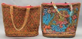 2 Vintage Quilted Bags - Valdrôme