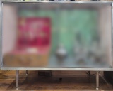 Vintage Floor Display Showcase W/ Solid Sliding Doors - 48