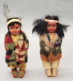 2 Vintage 1940s-50s Skookum Dolls - 6