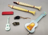 2 Vintage Flutophones;     5 Misc. Vintage Musical Items