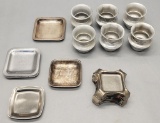 Vintage Railroad Dining Car & Cafe Metal Butter Pat Dishes;     6 Old Dinne