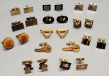 12 Pairs Vintage Men's Cufflinks