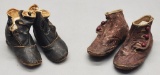 2 Pairs Vintage Baby Shoes