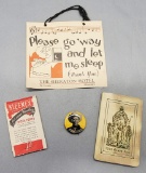 Estate Lot - 3 Misc. Drawer Items, Roy Rogers Pinback