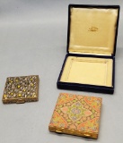 Vintage 1937 A. Forster Wien Fabric-Covered Compact - In Original Box;