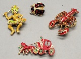 4 Cool Vintage Brooches