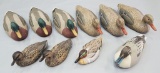 10 Vintage Plastic Duck Decoys