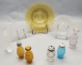 Estate Lot - 9 Pieces Include: Cruets, Casters & Misc. Glass