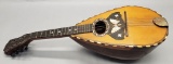 Beautiful Vintage Inlaid-Cased Mandolin - Some Loss