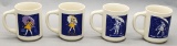 4 Morton Girl Mugs - Never Used!