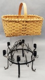 Vintage Hand Woven Basket - 9