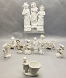 12 Bisque Figurines - Germany Etc., Tallest Is 10