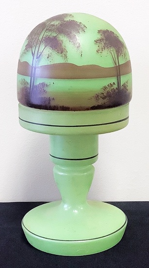 1920s Hand Painted Lamp - No Wiring Or Socket, 8½"