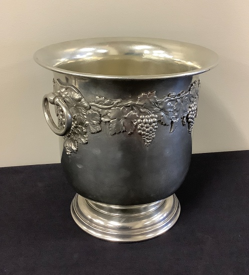 Very Heavy Pewter Ice/Champagne Bucket - 9"x9"