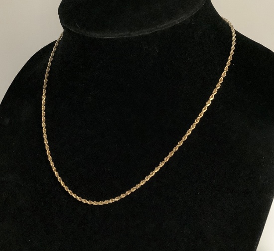 14kt Rope Chain - 18" (8.5g Total Weight)