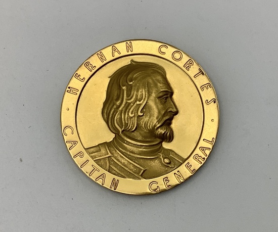 1963 Mexico Cortes & Cuauhtemol Gold Medal (41.7g)