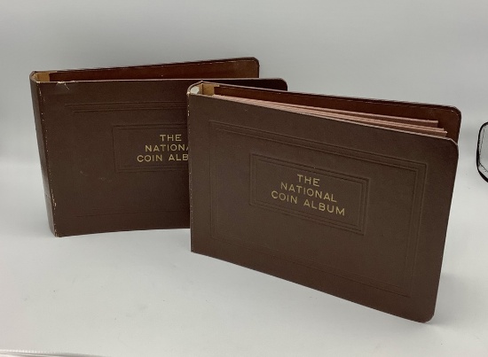 2 National Coin Albums 210 Pennies 1857-1959 - Missing 1856 Flying Eagle
