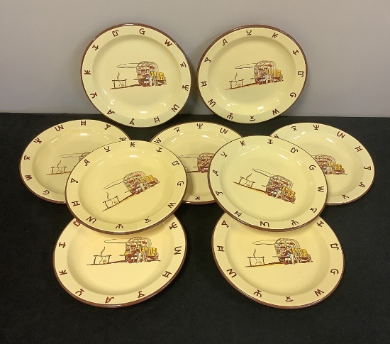 9 Monterrey Western Ware  10" Plates