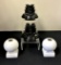 Vintage Fiesta - 2 Pairs Candleholders, 3½