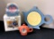 Vintage Fiesta - 5-piece Coaster Set, New In Box, Trivet & Clock