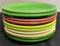 Vintage Fiesta - 10 Plates, 7¼